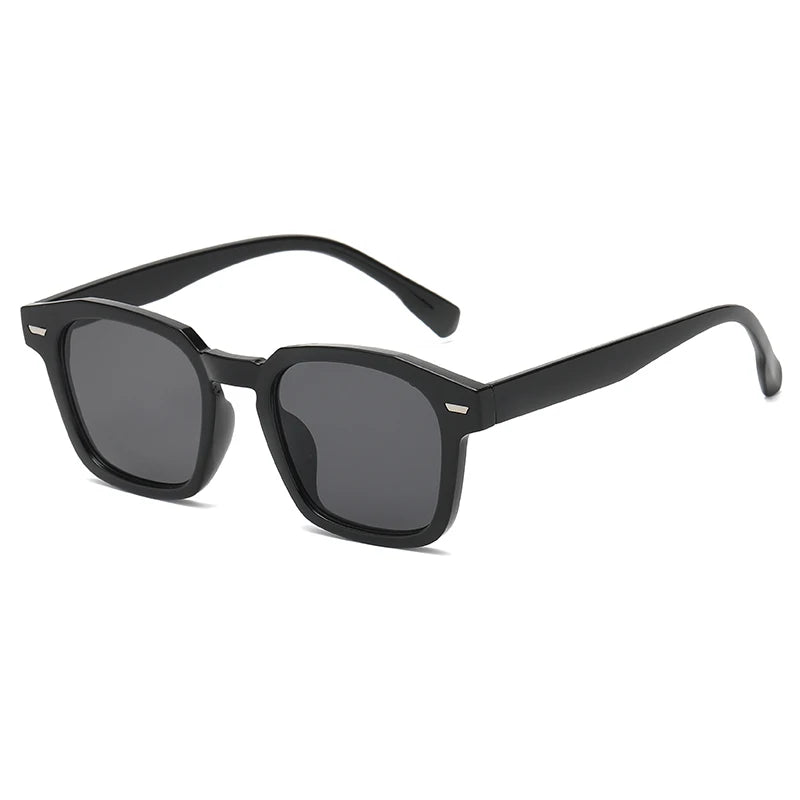 Gafas de Sol Mujer Vintage | Moda Cuadradas Retro Negras y Amarillas UV400