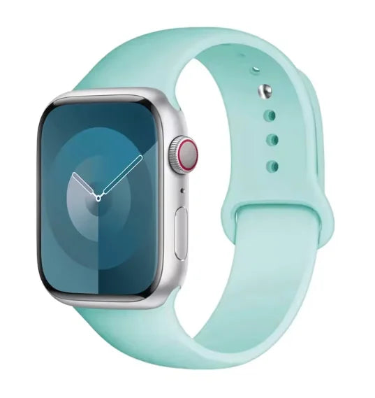 Correa de silicona para Apple Watch – Compatible Ultra 2, Series 9-3, SE (38mm-49mm)