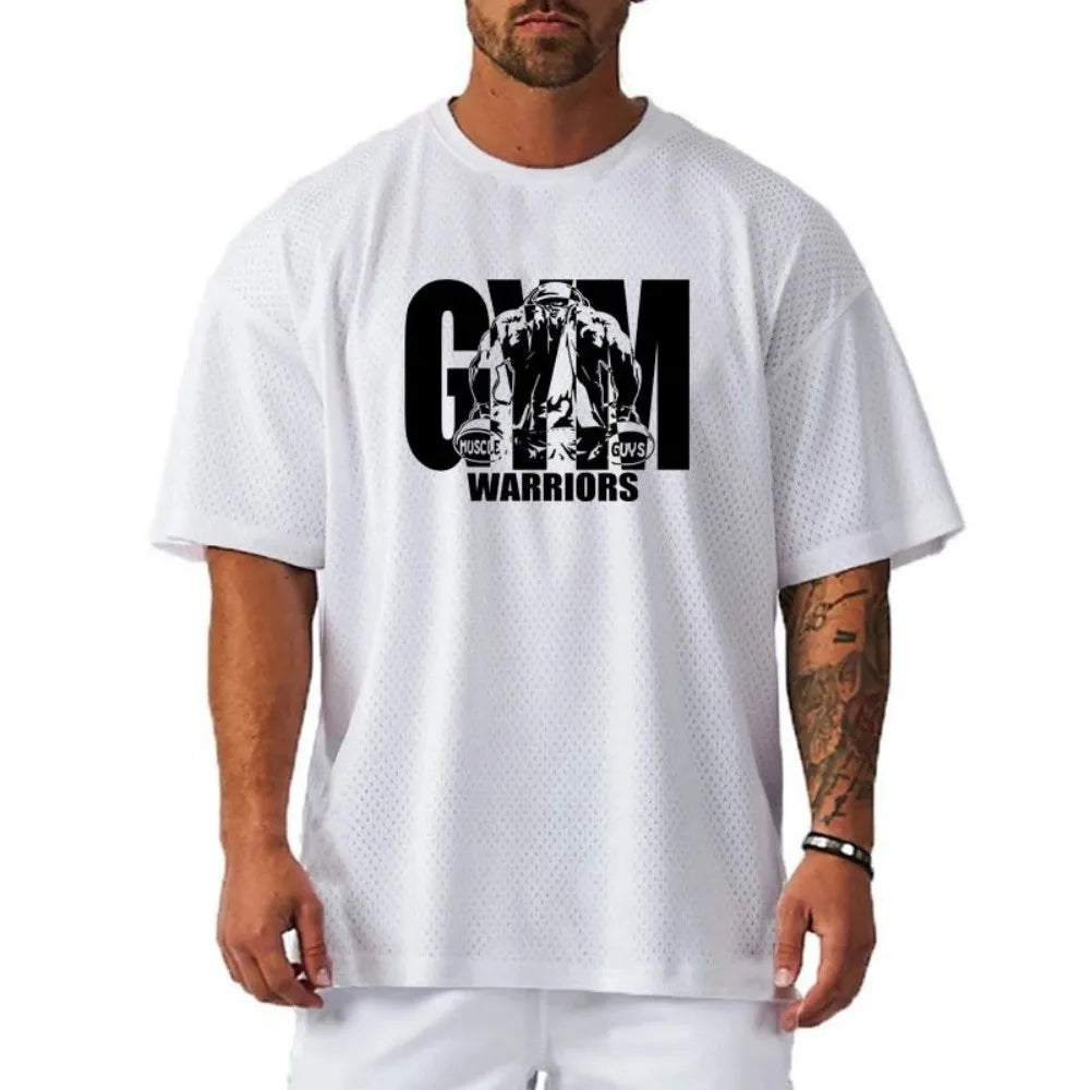 Camiseta Deportiva Casual para Hombre – T-shirt de Gym y Fitness, Manga Corta, Secado Rápido y Transpirable de Verano