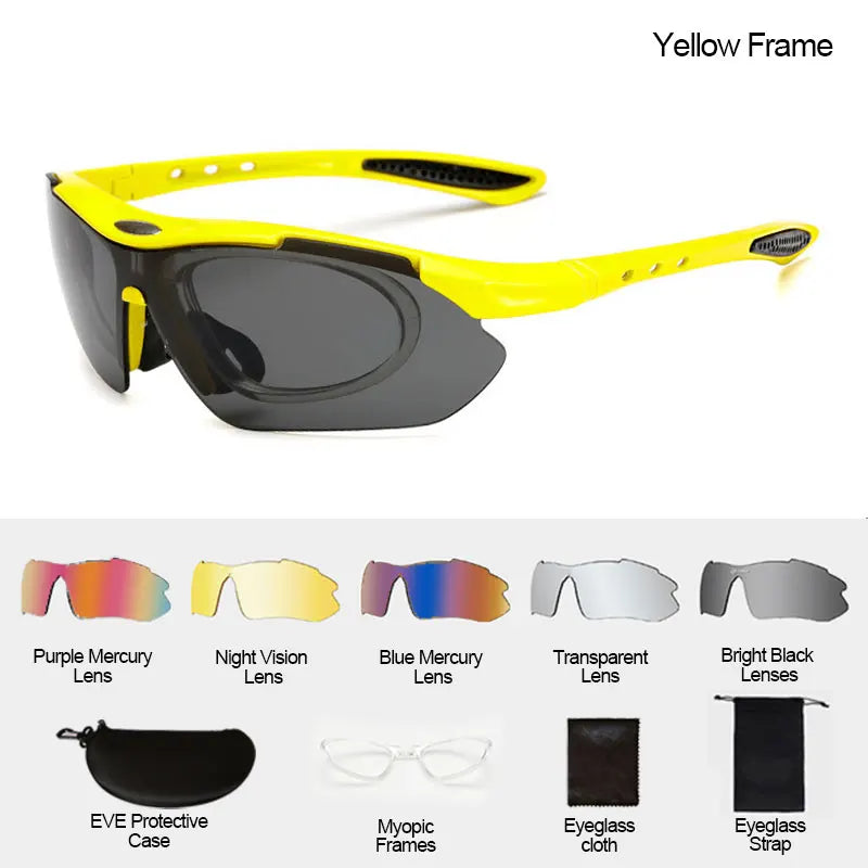 Gafas de Ciclismo Deportivas Unisex – Gafas de Sol para Bicicleta de Carretera y Montaña con Protección UV400