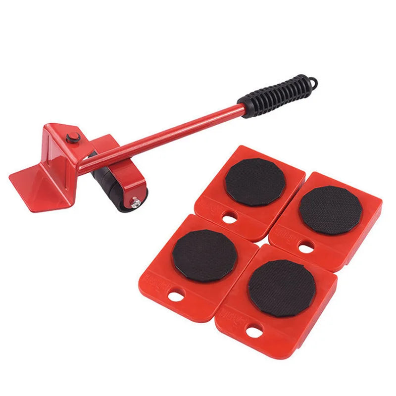Juego de Rodillos para Mover Muebles – Transportador, Elevador y Herramienta de Mano para Objetos Pesados
