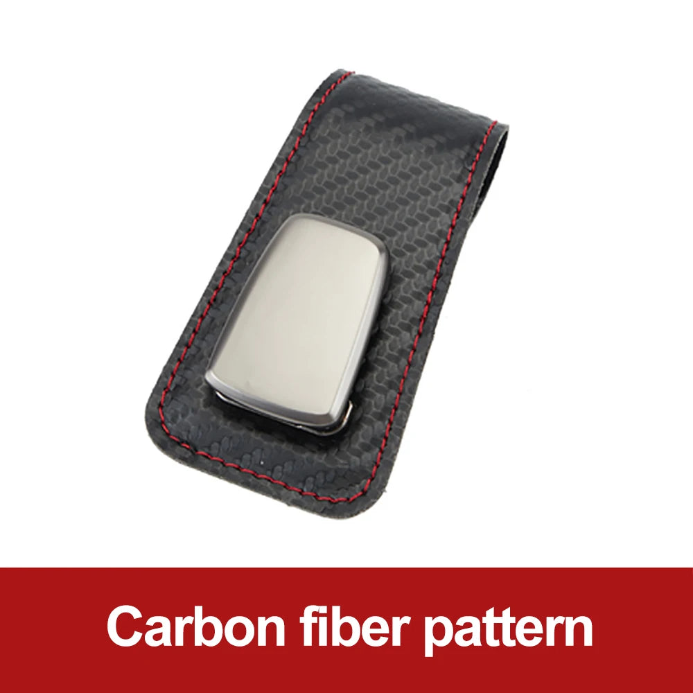 Clip Multifuncional para Gafas de Sol | Porta Lentes y Tarjetas de Coche en Cuero para Visera