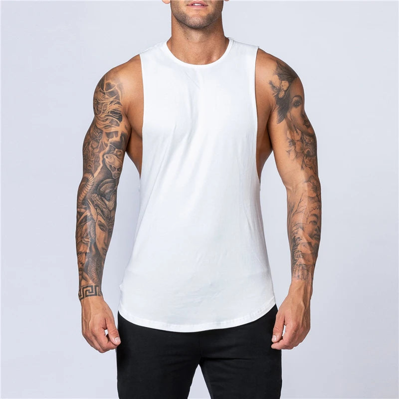 Tank Top de Algodón para Hombre – Camiseta Sin Mangas de Gym, Fitness, Jogging y Bodybuilding, Transpirable, Cuello Redondo, Casual Muscle Vest
