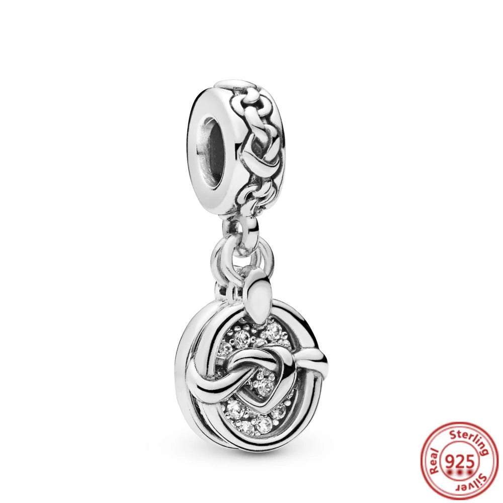 Charm perrito y huesito de plata 925 – Abalorio estilo sorpresa para pulsera tipo Pandora, joyería DIY romántica
