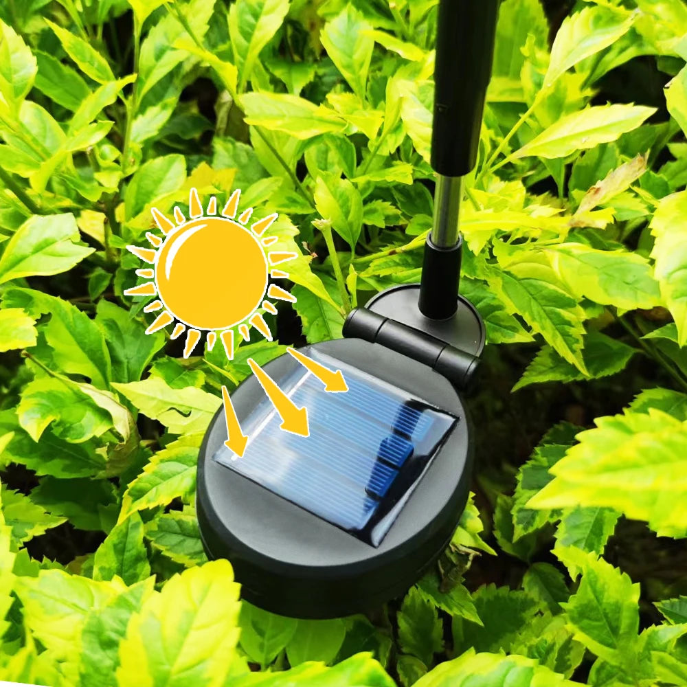 Luces Solares Firefly Impermeables – 8/10/40 LEDs RGB o Blanco Cálido para Jardín, Patio y Decoración Exterior