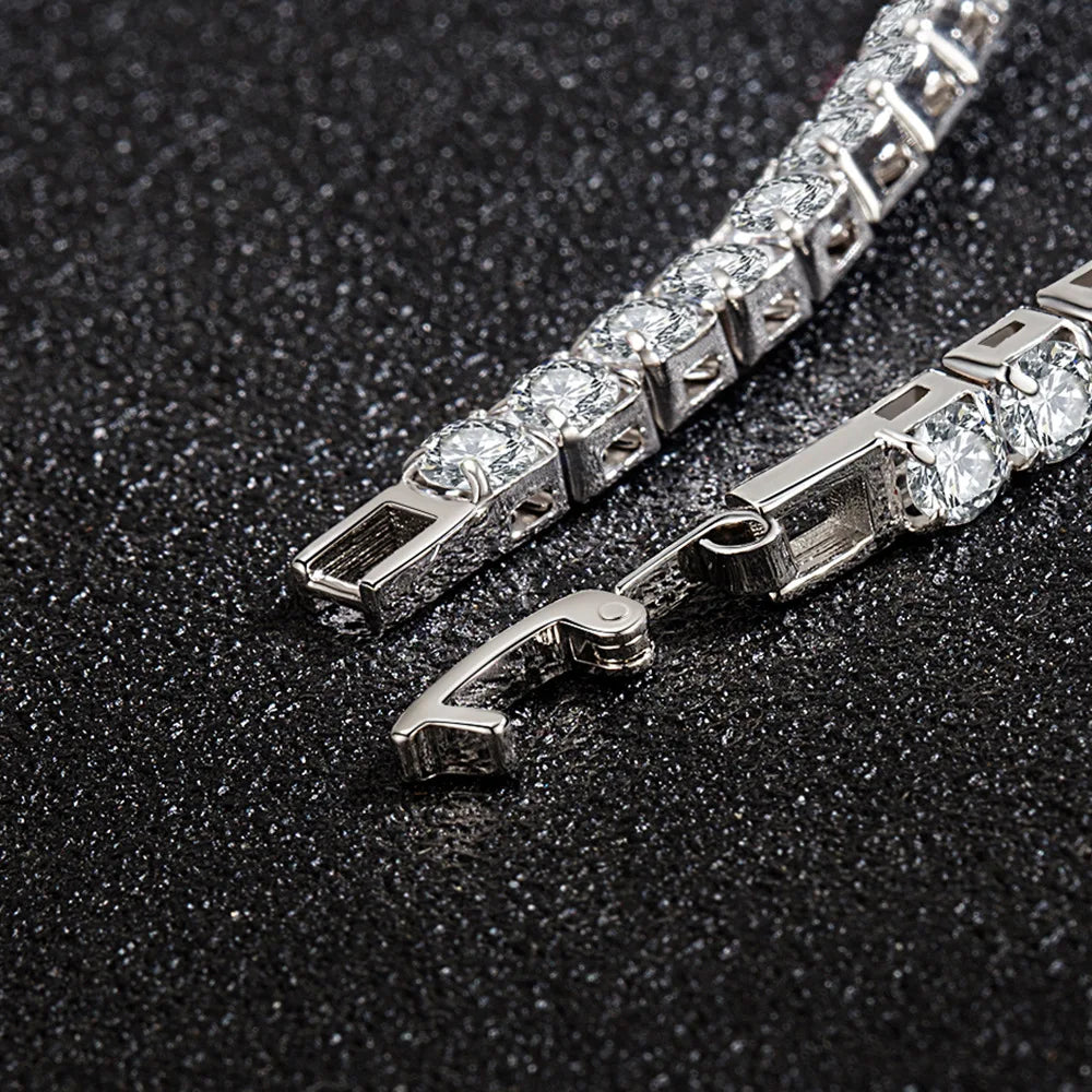 Pulsera Tennis de Plata 925 con Circonias | Joyería Fina para Mujer 4mm 16-20cm