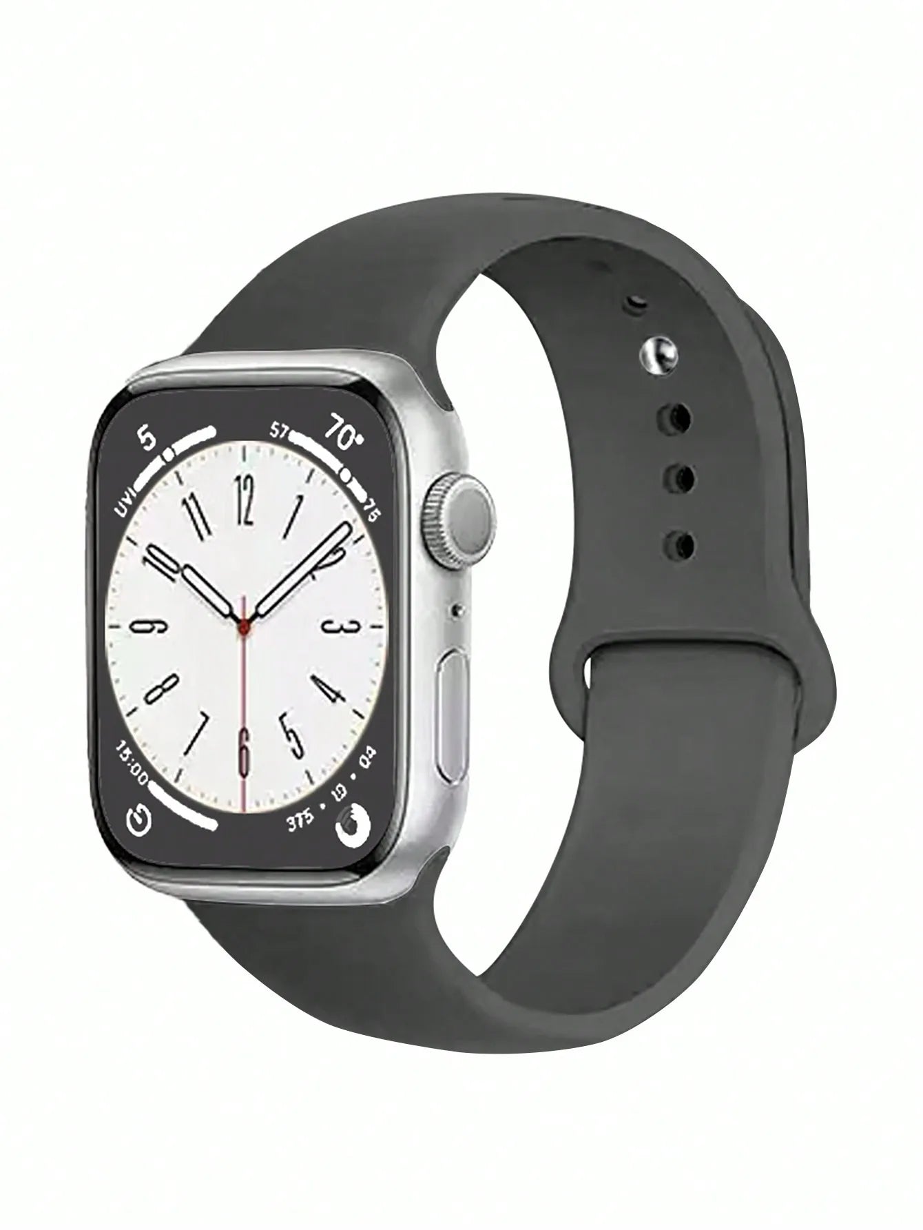 Correa de silicona para Apple Watch – Compatible Ultra 2, Series 9-3, SE (38mm-49mm)