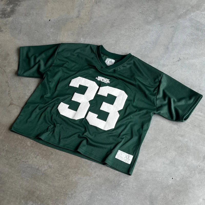 Camiseta Deportiva Unisex 2025 | Mesh Transpirable Estilo Y2K Retro Oversize