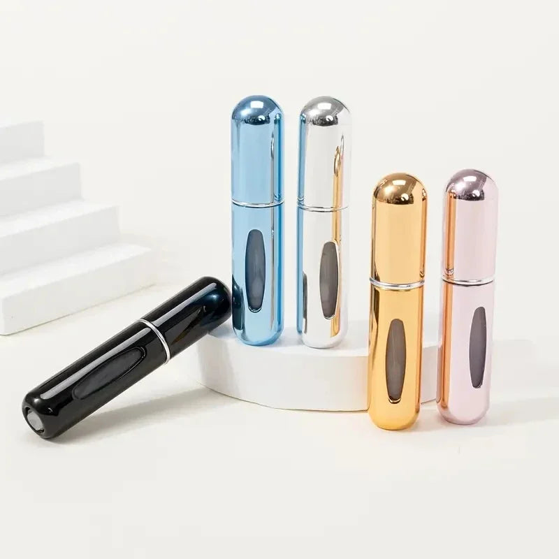 Atomizador de Perfume Recargable 5ml | Botella Portátil de Viaje con Pulverizador para Cosméticos y Fragancias