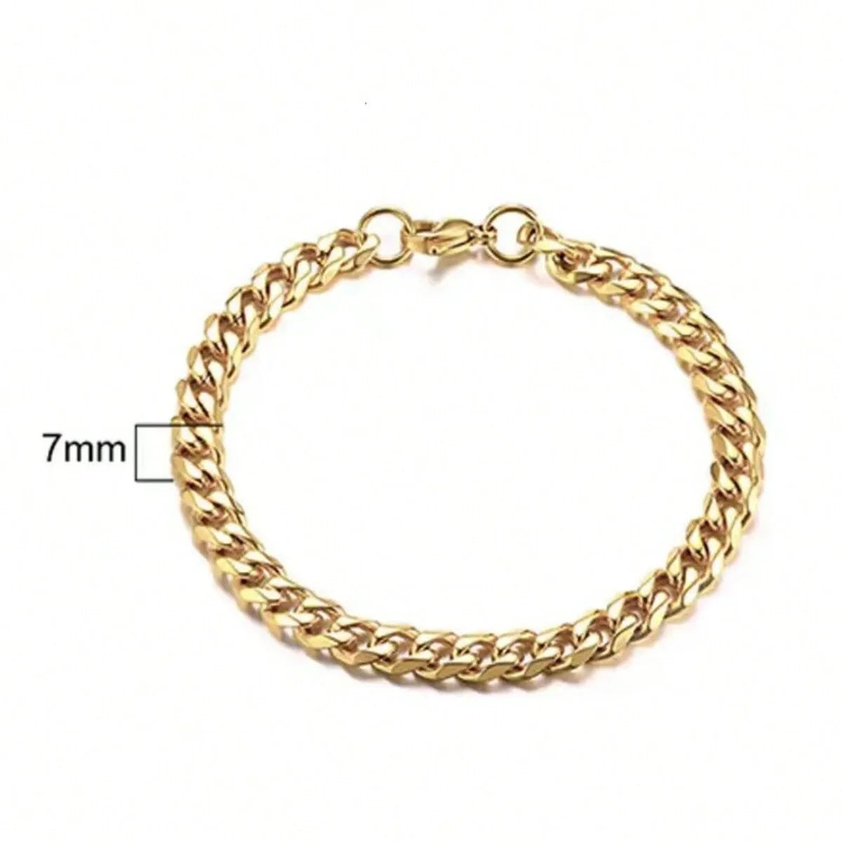 Pulsera Vintage 2024 Bañada en Oro 18K – Acero Inoxidable Unisex para Mujer y Hombre, Joyería de Moda Parejas Regalo