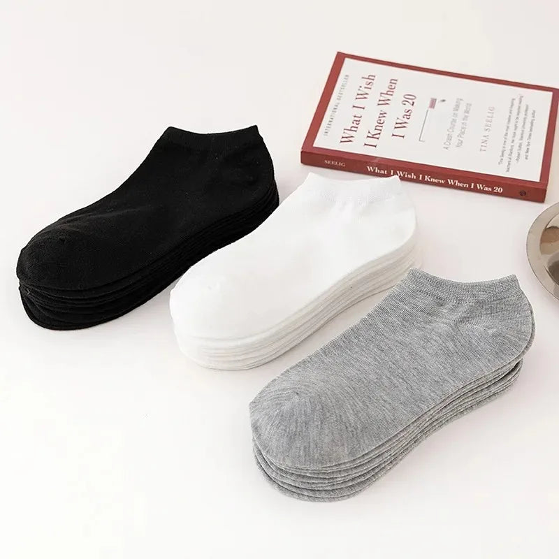 10 Pares de Calcetines Cortos para Hombre | Moda Verano | Transpirables, Cómodos y Resistentes