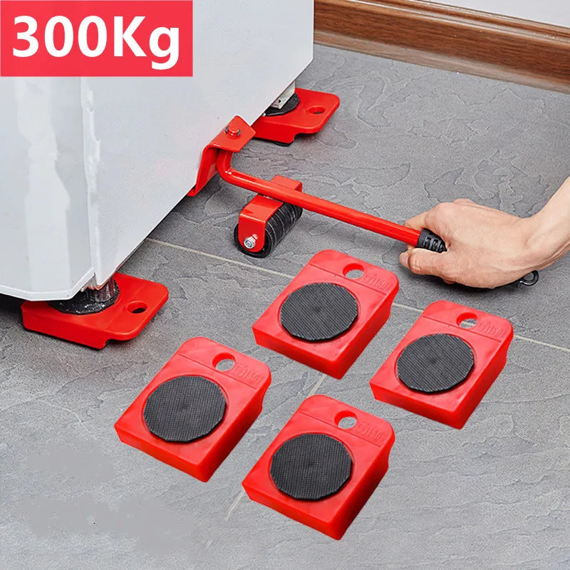 Juego de Rodillos para Mover Muebles – Transportador, Elevador y Herramienta de Mano para Objetos Pesados