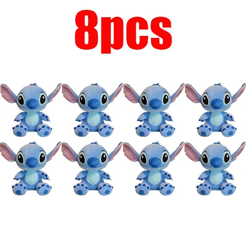 Peluche Stitch Disney 4/8 Pulgadas – Muñeco de Peluche Azul/Rosa | Juguete Anime Lilo & Stitch Regalo para Niños