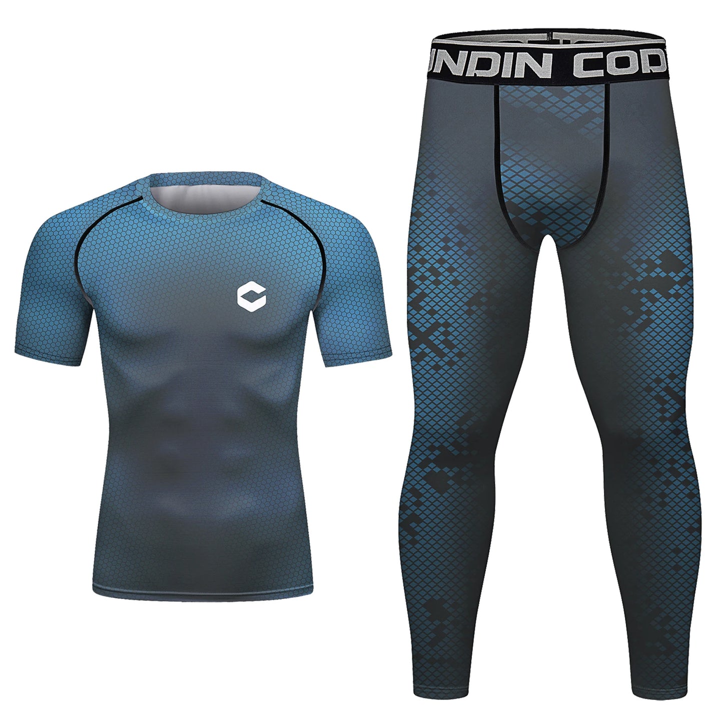 Conjunto Deportivo para Hombre BJJ No Gi – Rashguard + Shorts MMA | Traje de Entrenamiento Kickboxing Antideslizante Anti-UV
