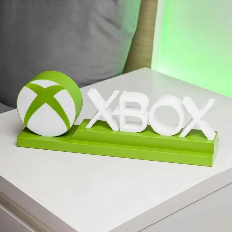 Lámpara Decorativa Icono PS4/PS5 – Lámpara de Mesa Colorida con Control de Sonido – Luz Ambiental Gamer