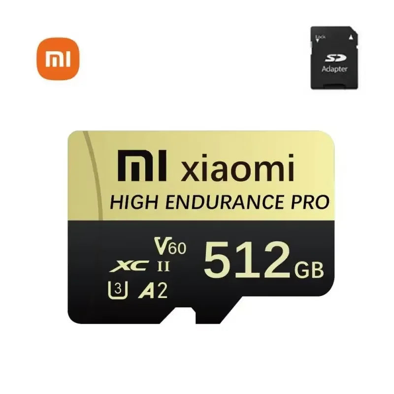 Xiaomi Micro SD TF Card 128GB 256GB 512GB 1TB 2TB – Tarjeta de Memoria de Alta Velocidad con Adaptador