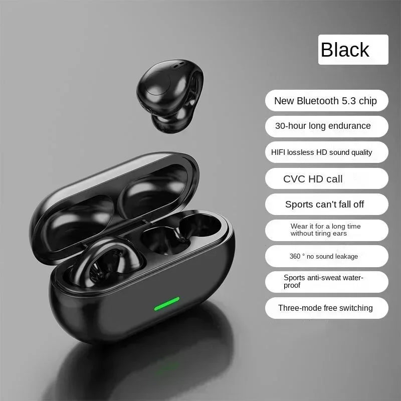 Audífonos Conducción Ósea T75 – Bluetooth 5.3 Inalámbricos, HiFi, Deportivos e Impermeables