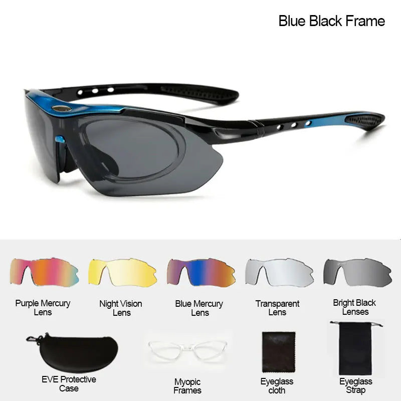 Gafas de Ciclismo Deportivas Unisex – Gafas de Sol para Bicicleta de Carretera y Montaña con Protección UV400