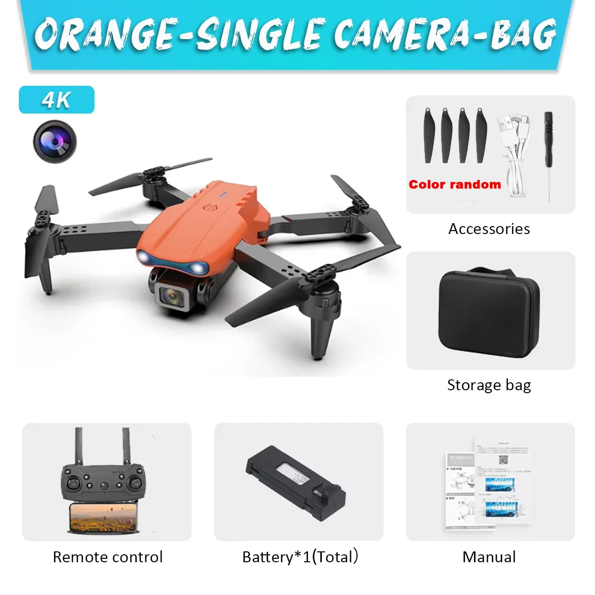 KBDFA E99Pro Drone Profesional 8K HD – Dron Plegable con Cámara Dual, FPV WiFi, Control Remoto y Fotografía Aérea