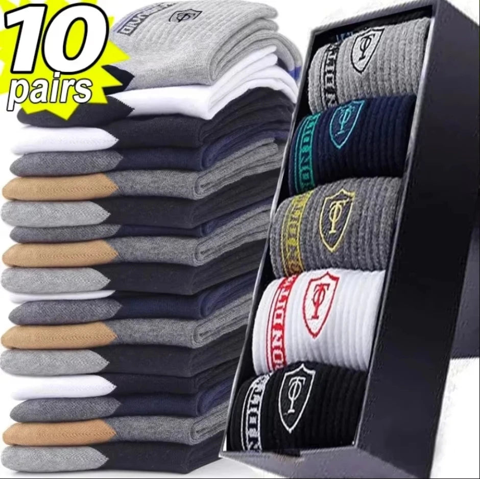 10 Pares de Calcetines Cortos para Hombre | Moda Verano | Transpirables, Cómodos y Resistentes