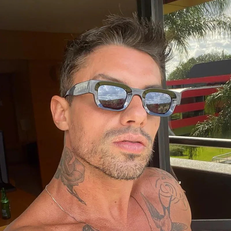Gafas de Sol Rectangulares Pequeñas Mujer/Hombre | Estilo Vintage de Lujo UV400