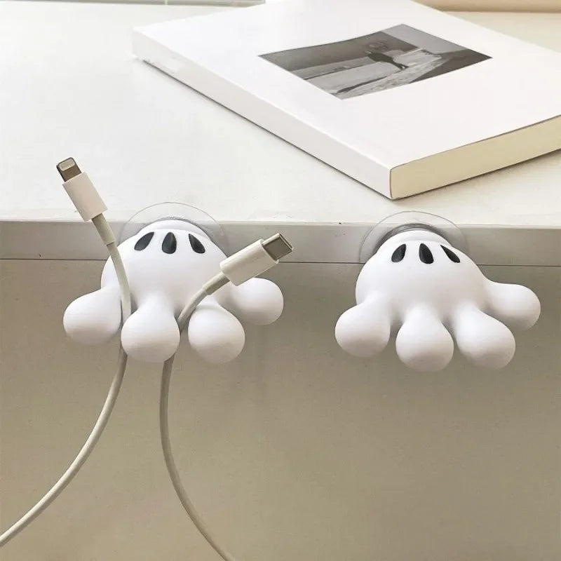 Soporte de Cepillo de Dientes Mickey con Ganchos Multifuncionales | Organizador de Baño sin Taladro