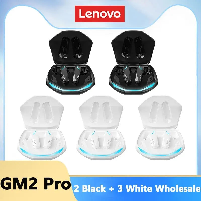 Lenovo GM2 Pro – Auriculares Bluetooth 5.3 In-Ear Gaming Low Latency con Micrófono y Cancelación de Ruido