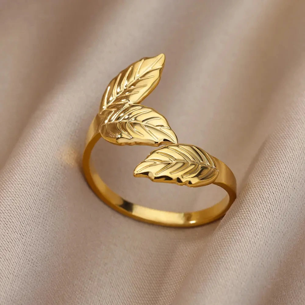 Anillos Clásicos de Acero Inoxidable 316L para Mujer - Color Dorado de Lujo Antialérgico y Duradero