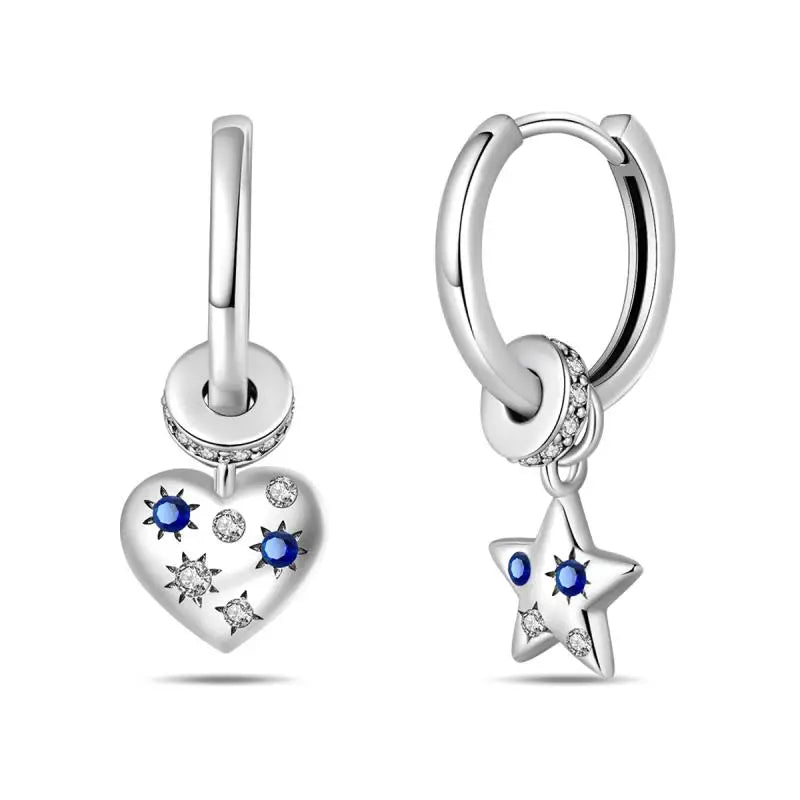 Aretes Primavera Plata 925 | Abeja, Flor y Mariposa | Aros Dobles Mujer