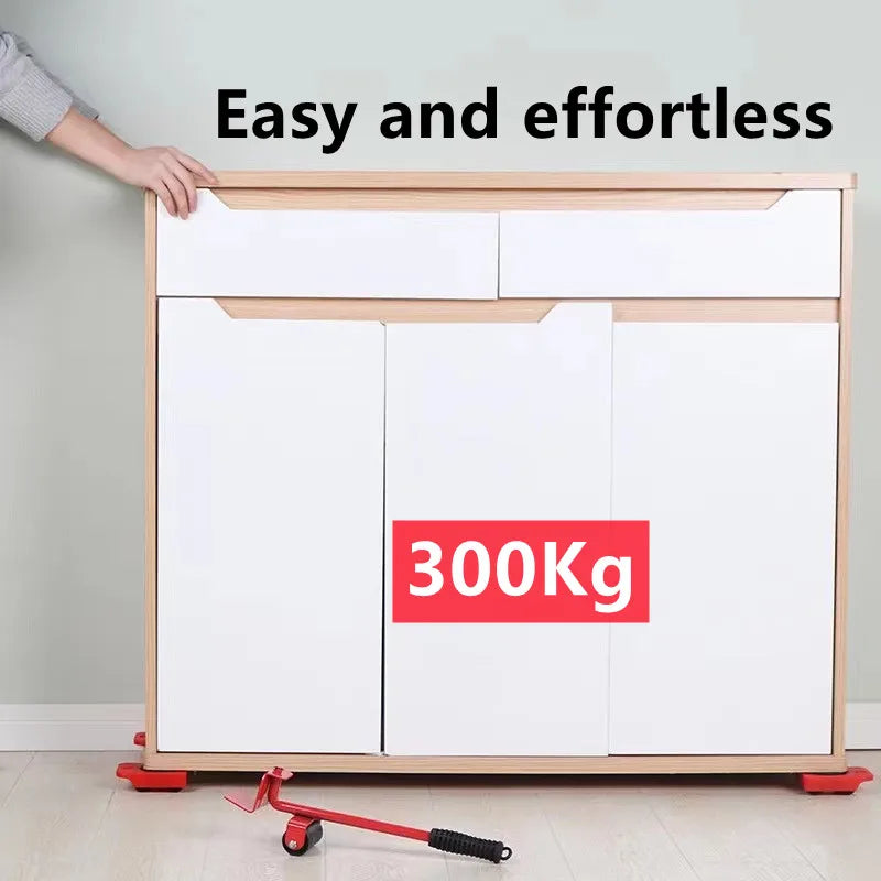 Juego de Rodillos para Mover Muebles – Transportador, Elevador y Herramienta de Mano para Objetos Pesados