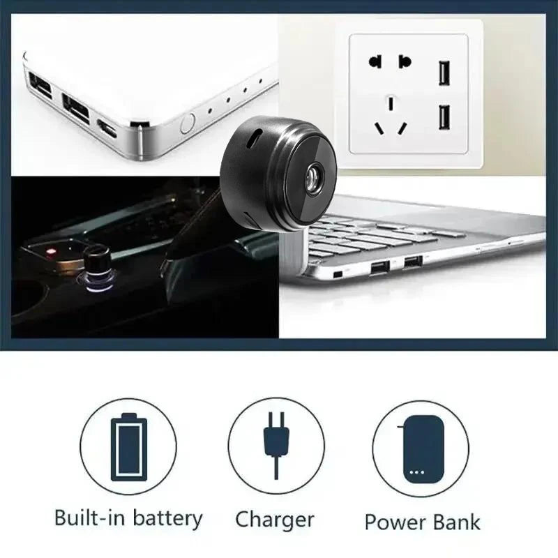 Cámara A9 HD WiFi 1080p – Cámara Inalámbrica de Seguridad con Visión Nocturna e Infrarrojos para Interior y Exterior