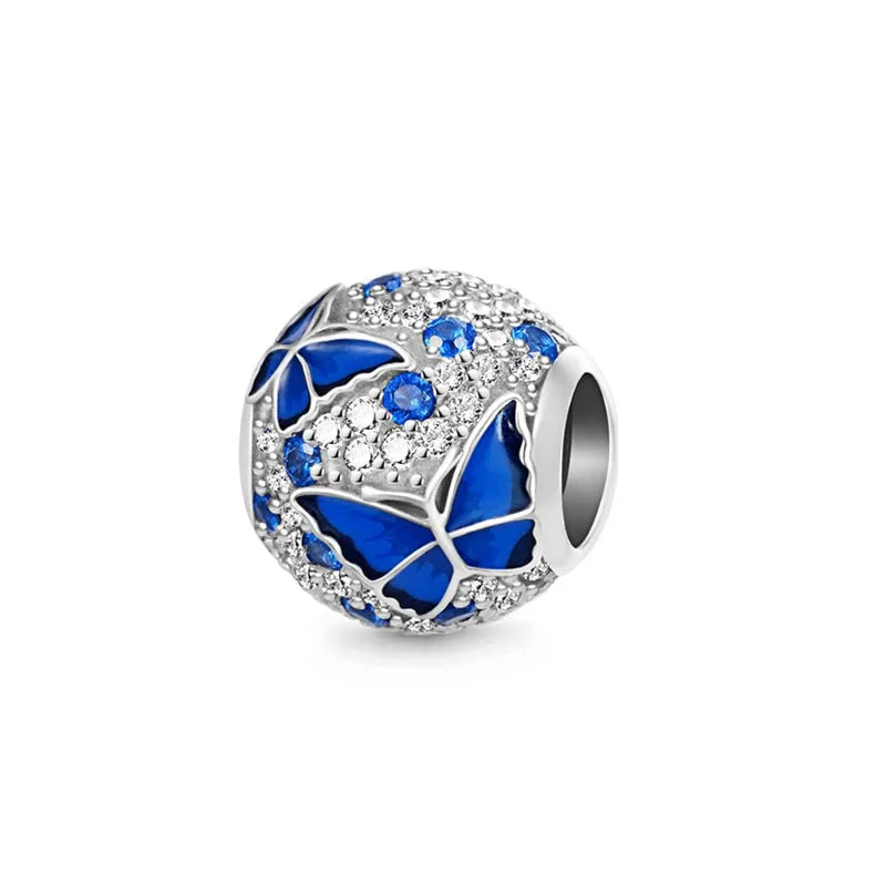 Charm Serie Océano en Plata 925 – Abalorios Tortuga, Cangrejo y Sirena para Pulsera Original Mujer