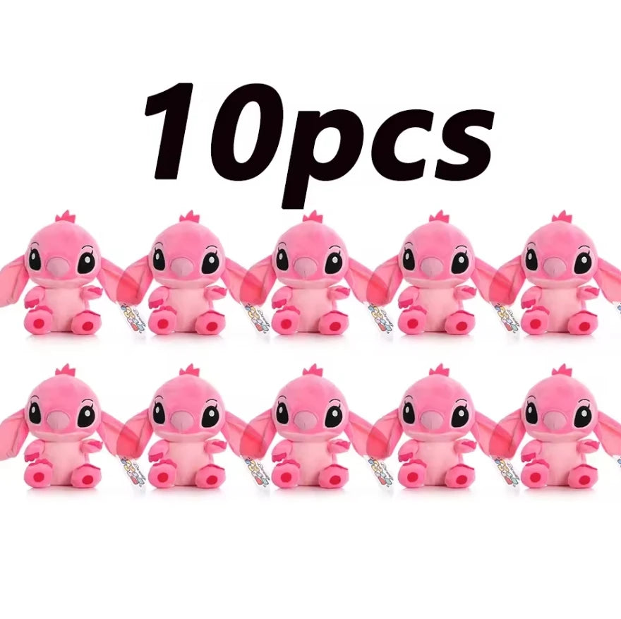 Peluche Stitch Disney 4/8 Pulgadas – Muñeco de Peluche Azul/Rosa | Juguete Anime Lilo & Stitch Regalo para Niños