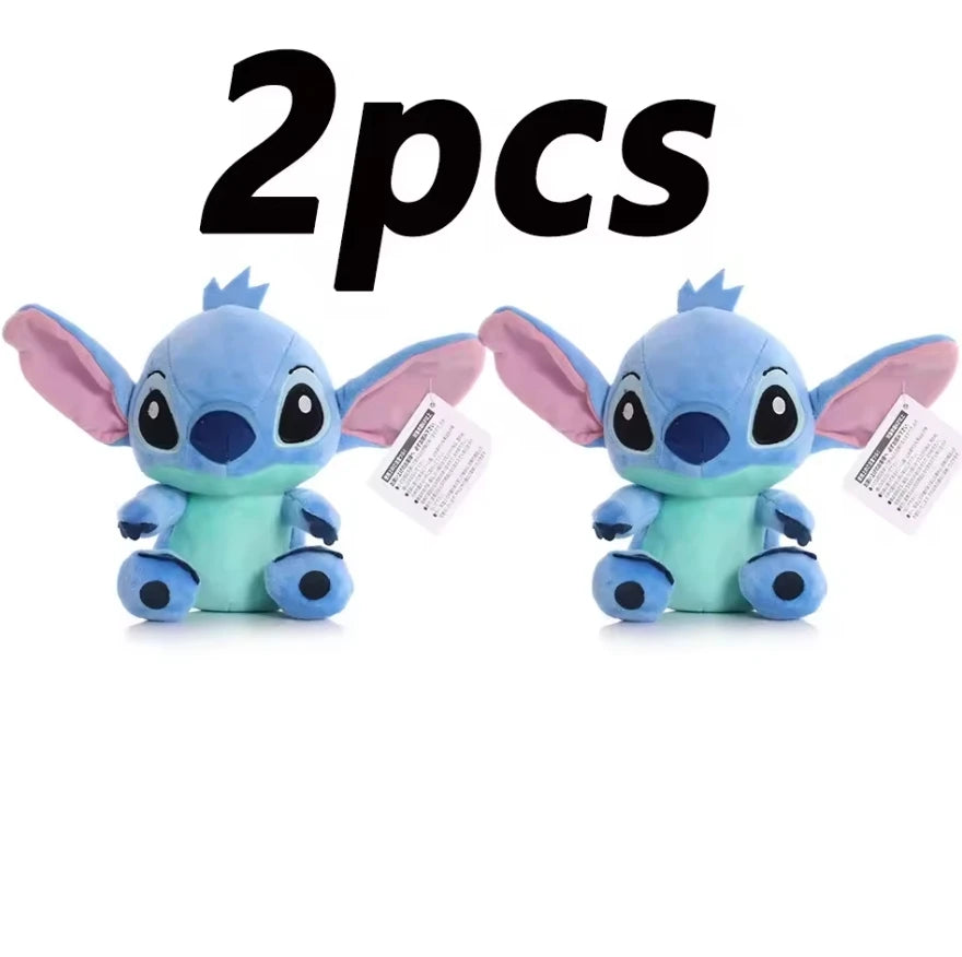 Peluche Stitch Disney 4/8 Pulgadas – Muñeco de Peluche Azul/Rosa | Juguete Anime Lilo & Stitch Regalo para Niños