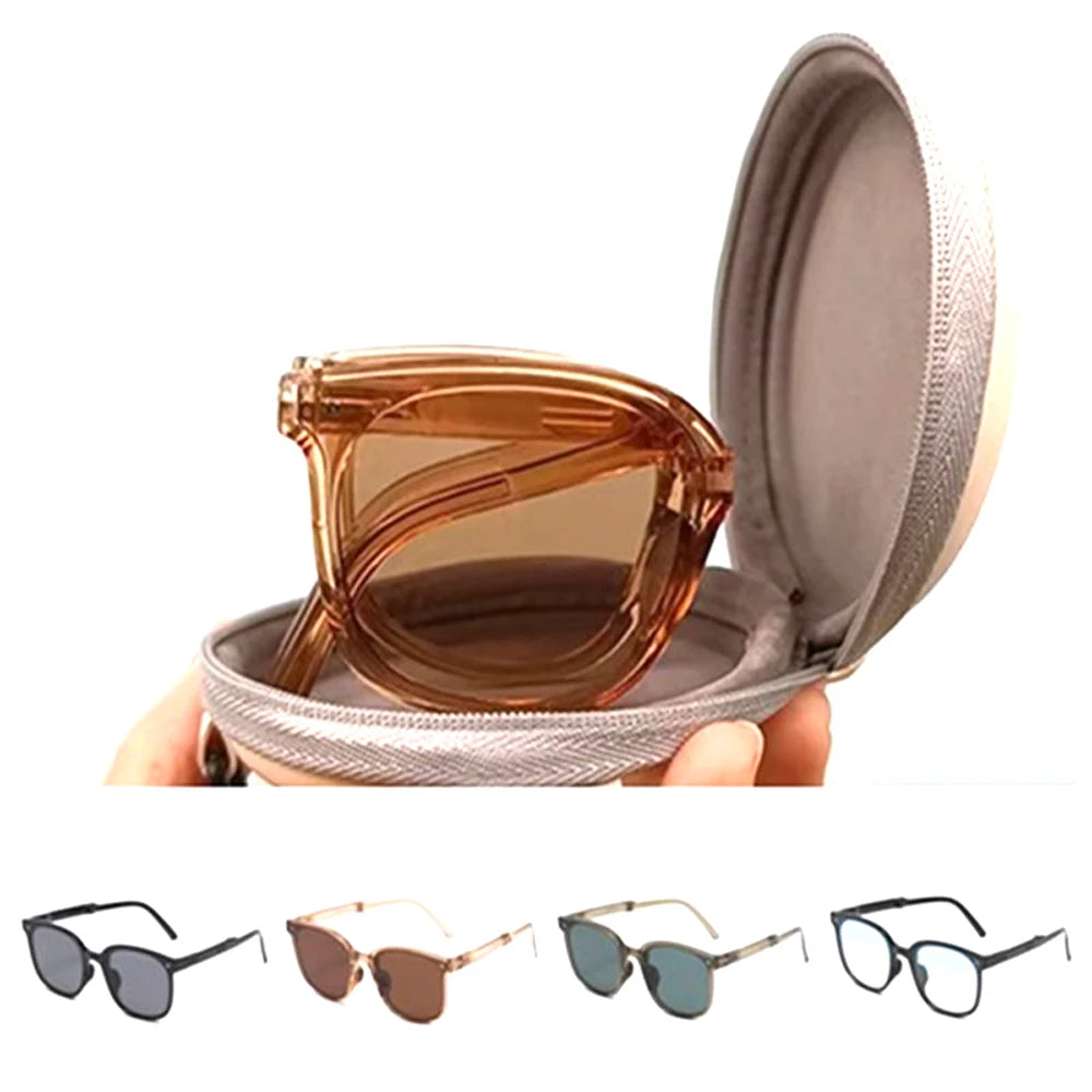 Gafas de Sol Plegables con Estuche | Mujer Moda UV400 Polarizadas Air Cushion