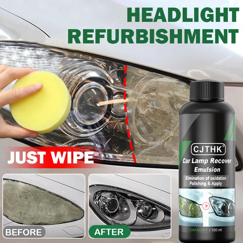 Kit Restauración de Faros Coche 30ml-300ml | Pulimento Eliminador de Rayones, Amarillamiento y Oxidación | Líquido Pulidor Lentes