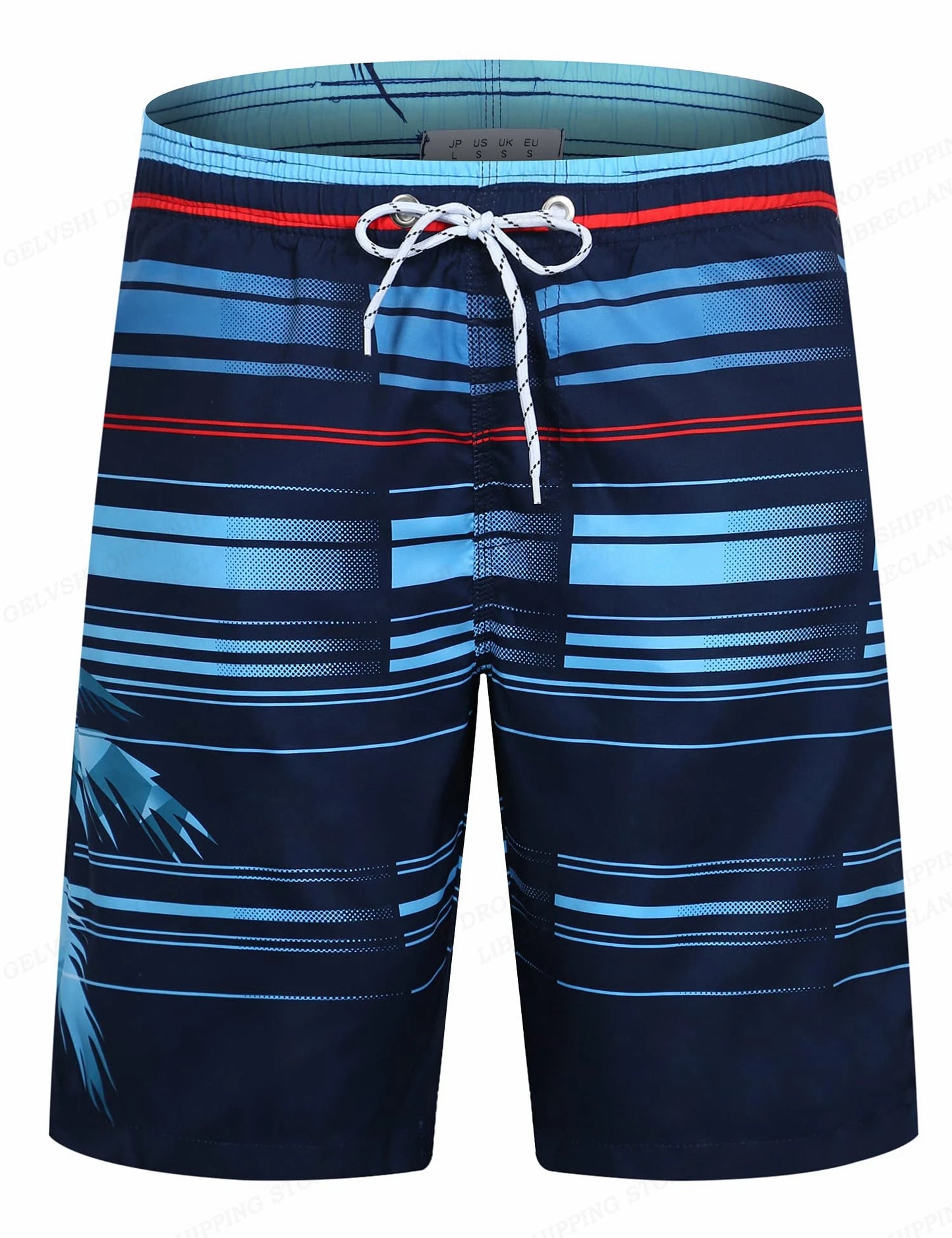 Shorts de Playa a Rayas para Hombre – Bañador Moderno, Fitness y Verano Transpirable