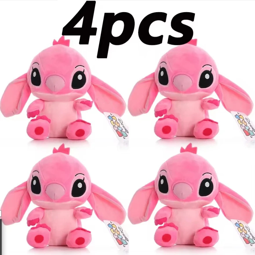 Peluche Stitch Disney 4/8 Pulgadas – Muñeco de Peluche Azul/Rosa | Juguete Anime Lilo & Stitch Regalo para Niños
