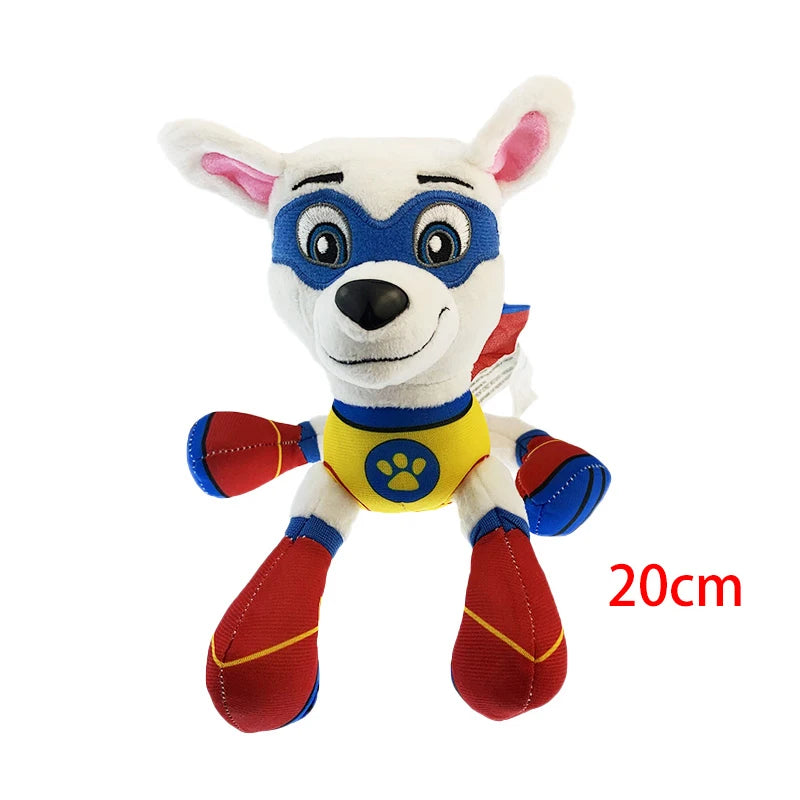 Peluche Perro Patrulla Canina 19cm – Muñeco Chase Rock de Dibujos Animados, Figura Infantil de Regalo Navidad