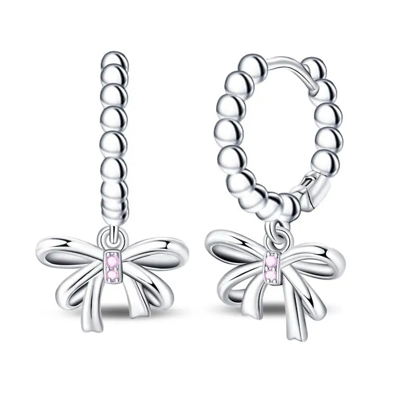 Aretes Primavera Plata 925 | Abeja, Flor y Mariposa | Aros Dobles Mujer