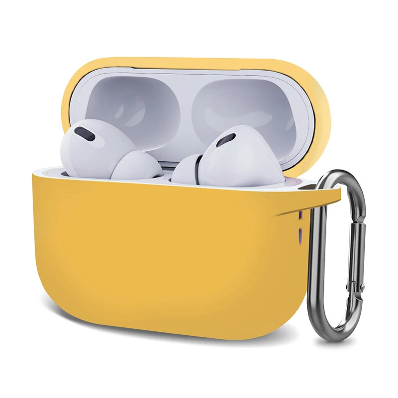 Funda de Silicona para AirPods Pro 2 / AirPods 3 / 2 / 1 – Protector Antigolpes para Estuche Bluetooth con Llavero