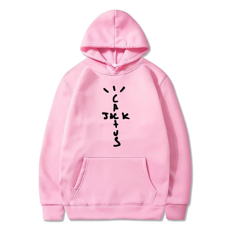 Hoodie Cactus Jack – Sudadera Unisex con Estampado Doble Cara, Moda Streetwear de Otoño