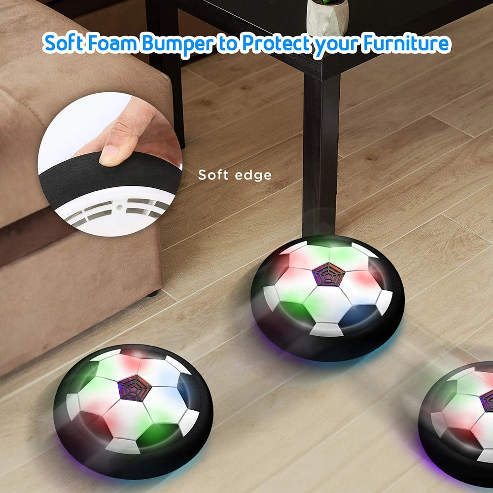Balón de Fútbol Flotante con Luces LED y Música – Juguete Eléctrico Hover Soccer para Niños