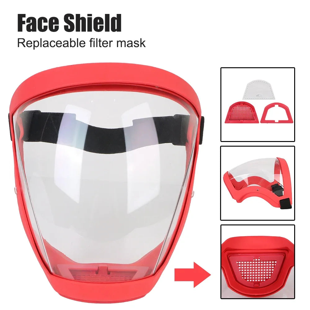 Careta de Protección Facial Transparente 😷 Pantalla Completa – Antivaho, Antipolvo y a Prueba de Salpicaduras | Mascarilla de Seguridad Multiusos