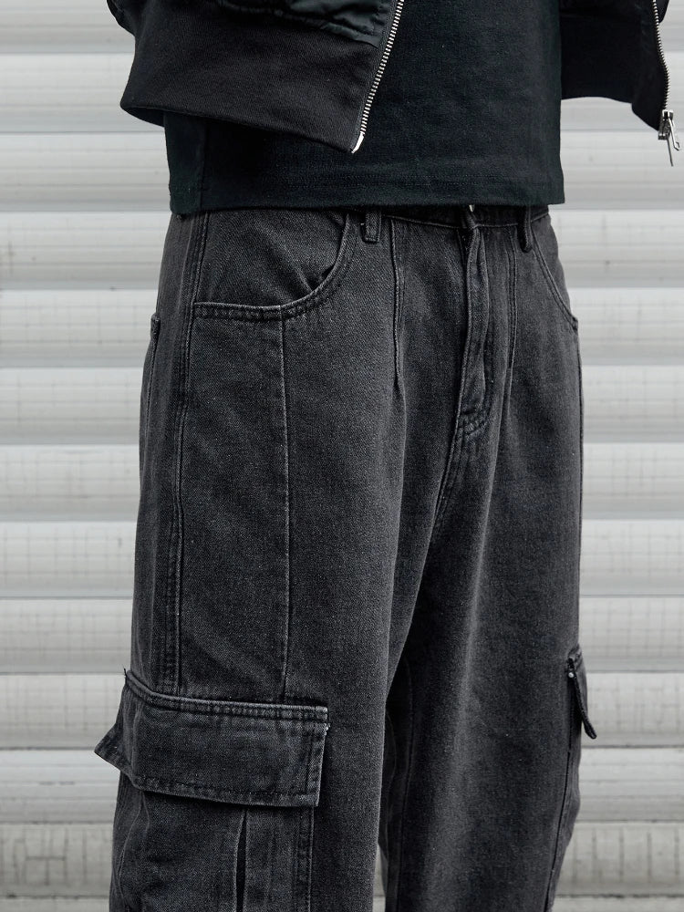 Jeans Baggy Y2K para Hombre – Pantalones Hip Hop Harajuku Oversize Pierna Ancha Denim Cargo Estilo Coreano Streetwear