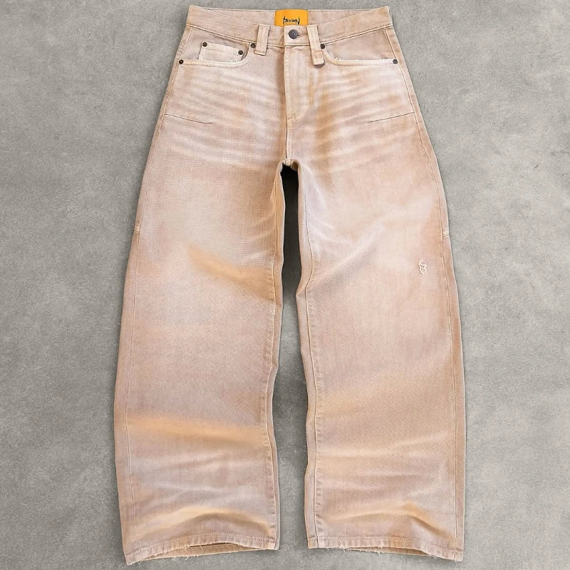 Jeans Baggy Y2K Retro Oversize Unisex | Pantalones Vaqueros Washed Harajuku Góticos Hip Hop Streetwear Decoración Exterior