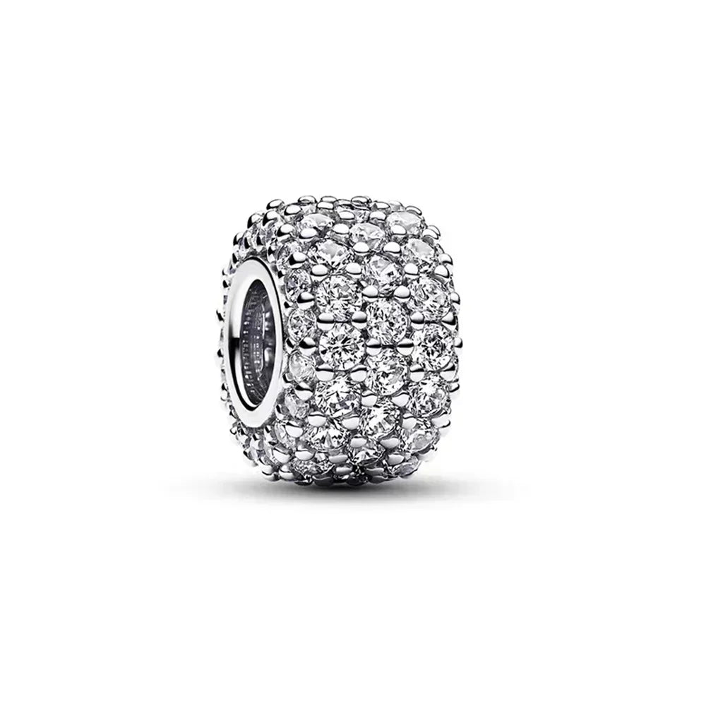 Charm Plata 925 Colgante Rosa Mariposa Corazón Flor Pájaro | Dije Para Pulsera Pandora Compatible