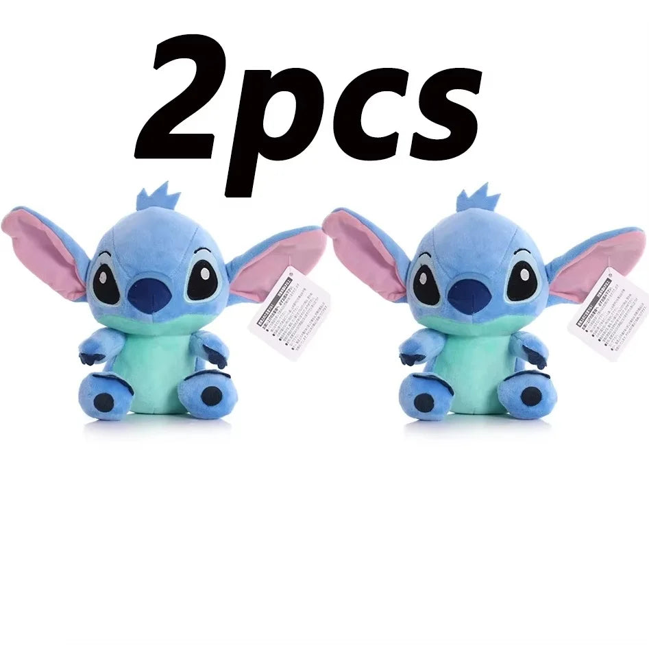 Peluche Stitch Disney 4/8 Pulgadas – Muñeco de Peluche Azul/Rosa | Juguete Anime Lilo & Stitch Regalo para Niños