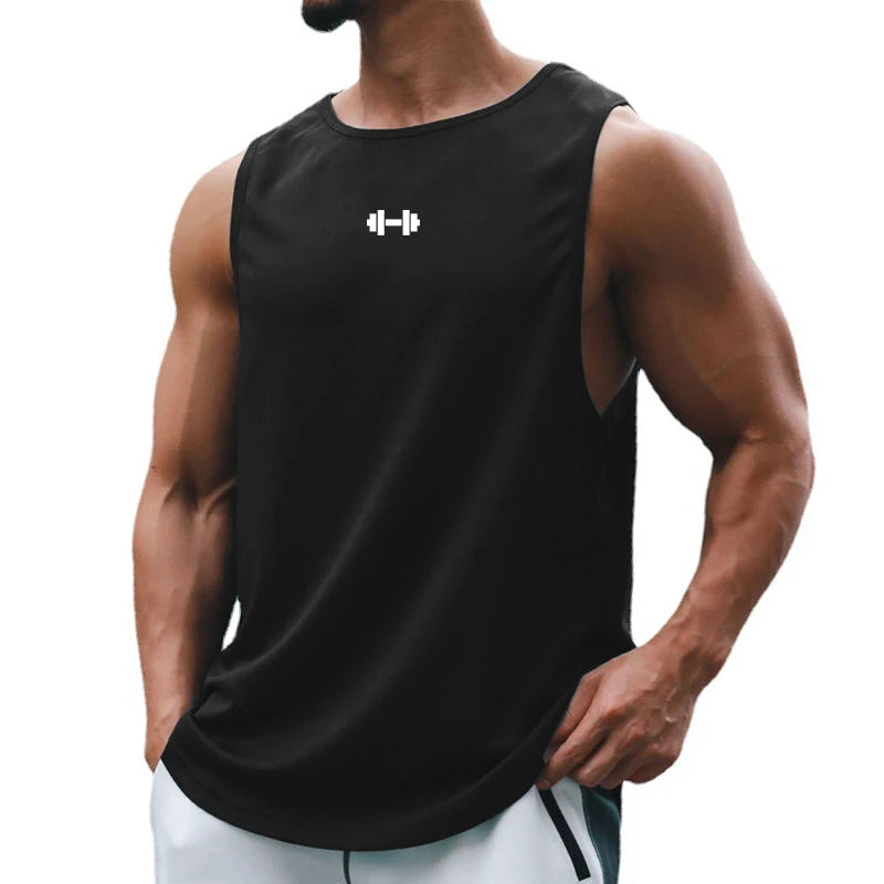 Tank Top Deportivo de Hombre – Fitness, Gym y Bodybuilding, Secado Rápido, Sin Mangas, Corte Loose, Verano, Moda y Baloncesto