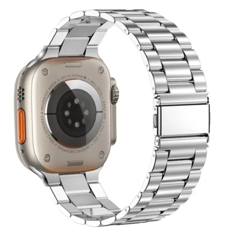 Correa de Acero Inoxidable para Apple Watch | Pulsera Metálica Ajustable 38/40/41mm - 42/44/45mm - Ultra 49mm | Compatible con Series SE/3/4/5/6/7/8